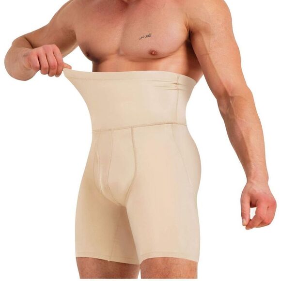 NEW Men Short High Waist Slimming Compression Shapewear 2X - Picture 1 of 3